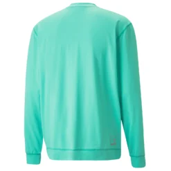 PUMA X PTC Mid-Weight Crew Neck Sweater - Aqua Green 7 PUMA X PTC Mid-Weight Crew Neck Sweater - Aqua Green -Sports - Golf Shop puma ptcmidweight aquagreen 2