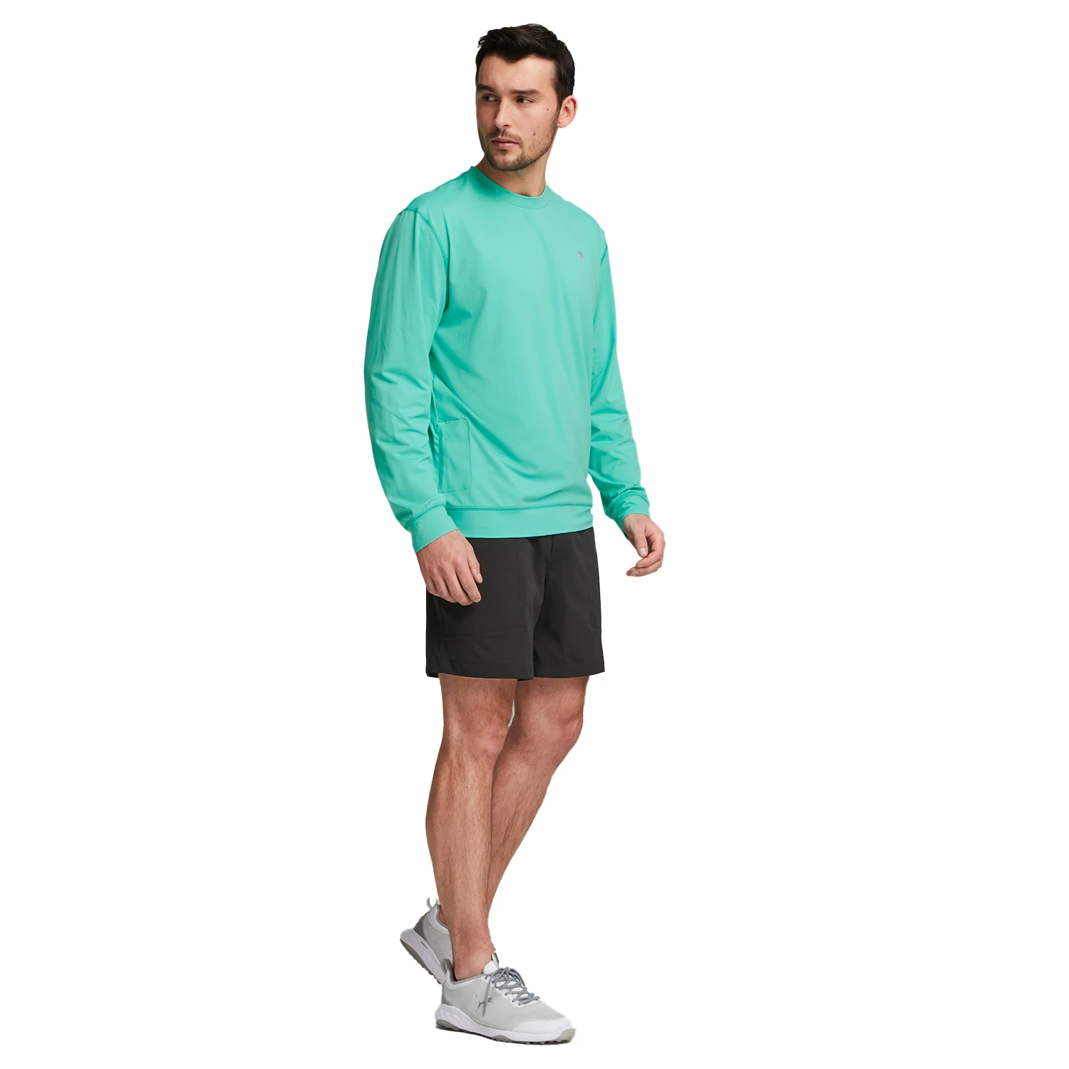 PUMA X PTC Mid-Weight Crew Neck Sweater - Aqua Green 5 PUMA X PTC Mid-Weight Crew Neck Sweater - Aqua Green - Image 5
