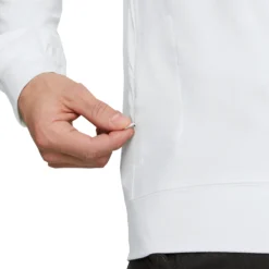 PUMA X PTC Mid-Weight Crew Neck Sweater - Bright White -Sports - Golf Shop puma ptcmidweight white 1
