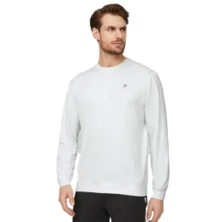 PUMA X PTC Mid-Weight Crew Neck Sweater - Bright White -Sports - Golf Shop puma ptcmidweight white 3