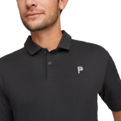 PUMA X PTC Polo Shirt - PUMA Black -Sports - Golf Shop puma ptcpolo black 1
