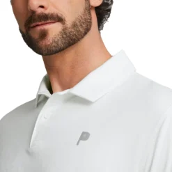 PUMA X PTC Polo Shirt - Bright White -Sports - Golf Shop puma ptcpolo white 1