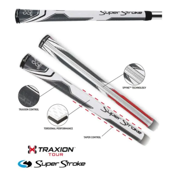 Superstroke Traxion Tour Undersize - White/Grey 1 Superstroke Traxion Tour Undersize - White/Grey