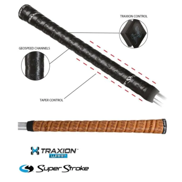 Superstroke Traxion Wrap Golf Grip - Midsize Copper 1 Superstroke Traxion Wrap Golf Grip - Midsize Copper