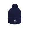 Sunderland Of Scotland Embroidered Thermal Lined Merino Golf Bobble Hat - Navy