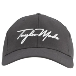TaylorMade Script Seeker Adjustable Baseball Cap - Charcoal -Sports - Golf Shop taylormade scriptseekercap charcoal 3