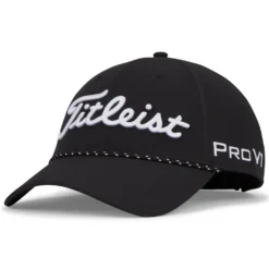 Titleist Tour Breezer Golf Baseball Cap - Black/White