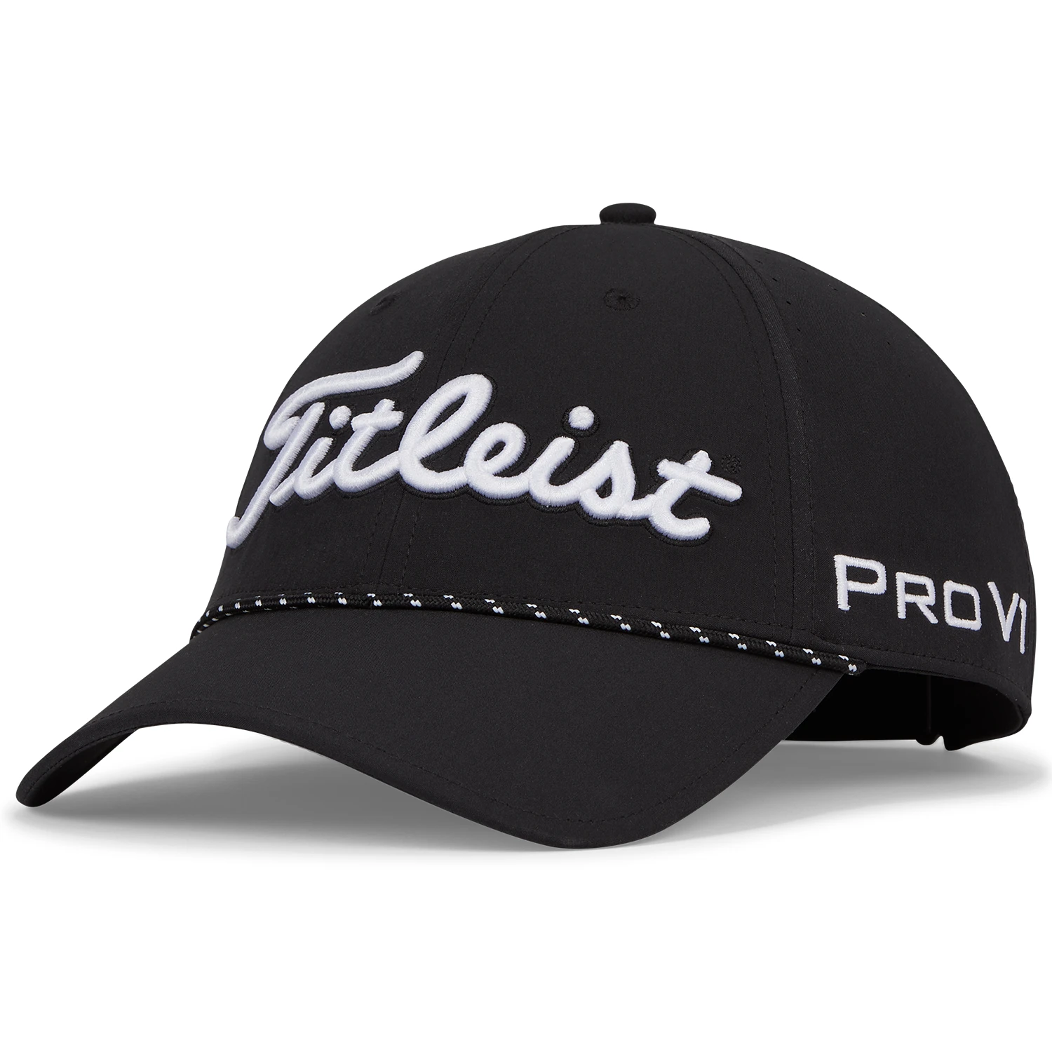 Titleist Tour Breezer Golf Baseball Cap - Black/White 1 Titleist Tour Breezer Golf Baseball Cap - Black/White