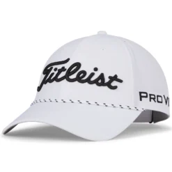 Titleist Tour Breezer Golf Baseball Cap - White/Black