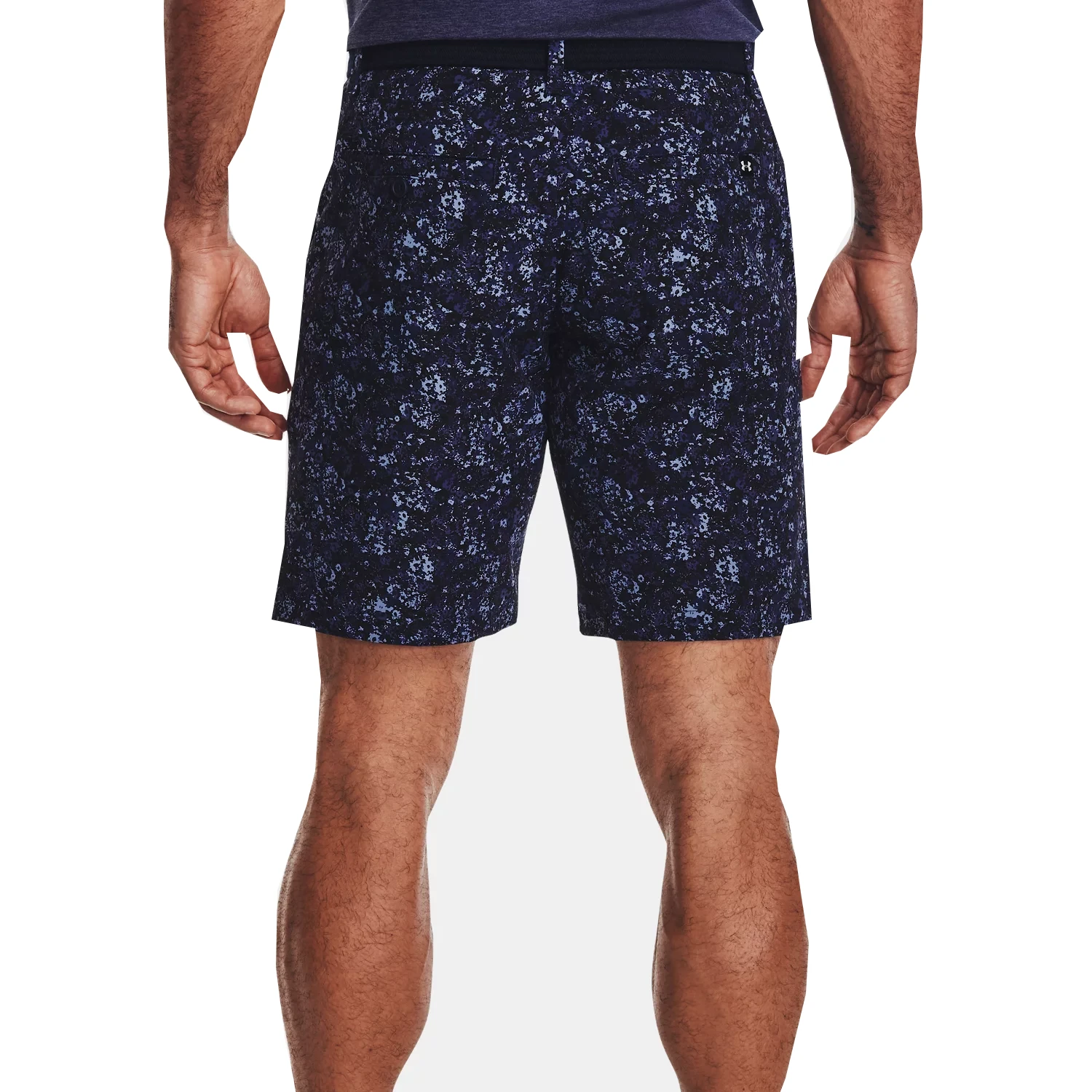 Under Armour Drive Printed Golf Shorts - Midnight Navy 4 Under Armour Drive Printed Golf Shorts - Midnight Navy - Image 4