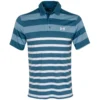 Under Armour Playoff 3.0 Rugby Stripe Golf Polo Shirt - Static Blue/Still Water
